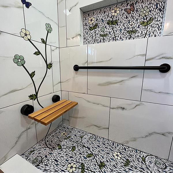 Installation Awards Residential Tile & Stone winner: Flower Shower