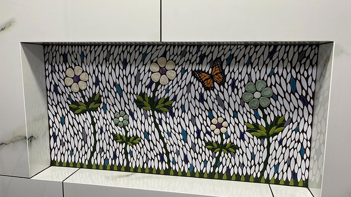 Installation Awards Residential Tile & Stone winner: Flower Shower