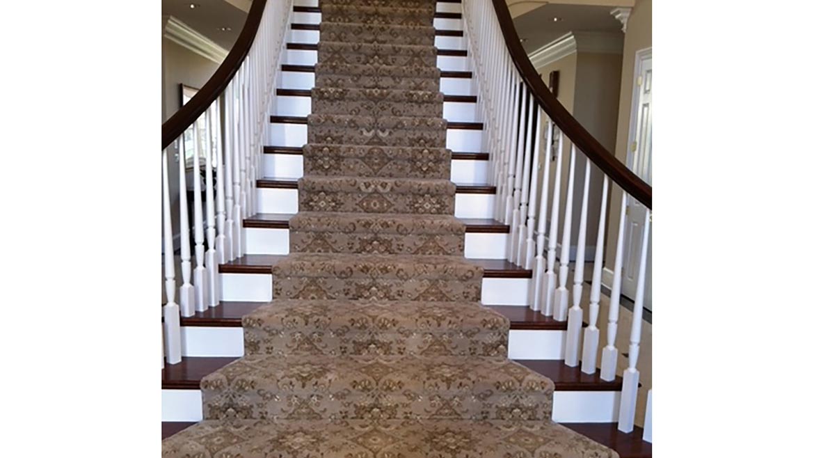Installation Awards Residential Carpet Winner: Custom Grand Staircase