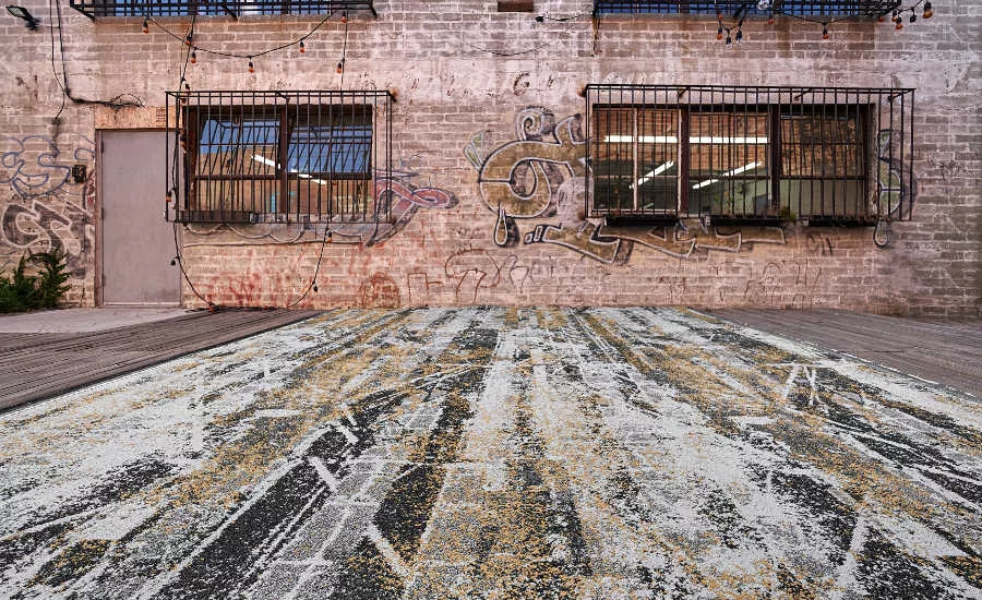 Drawing Room broadloom carpet in Dog Eared style