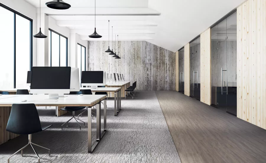 Textured Sky modular carpet