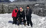 NFA members dogsledding