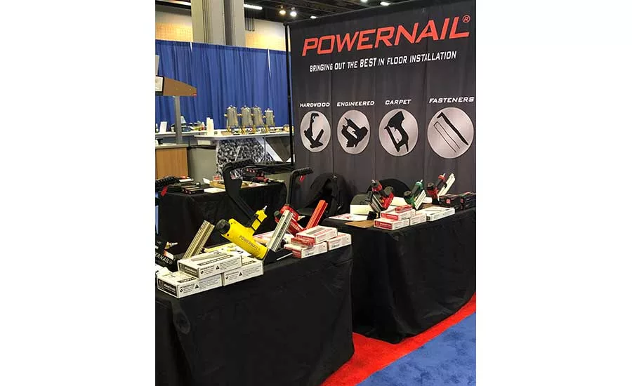 Powernail booth at Southeast Flooring Market