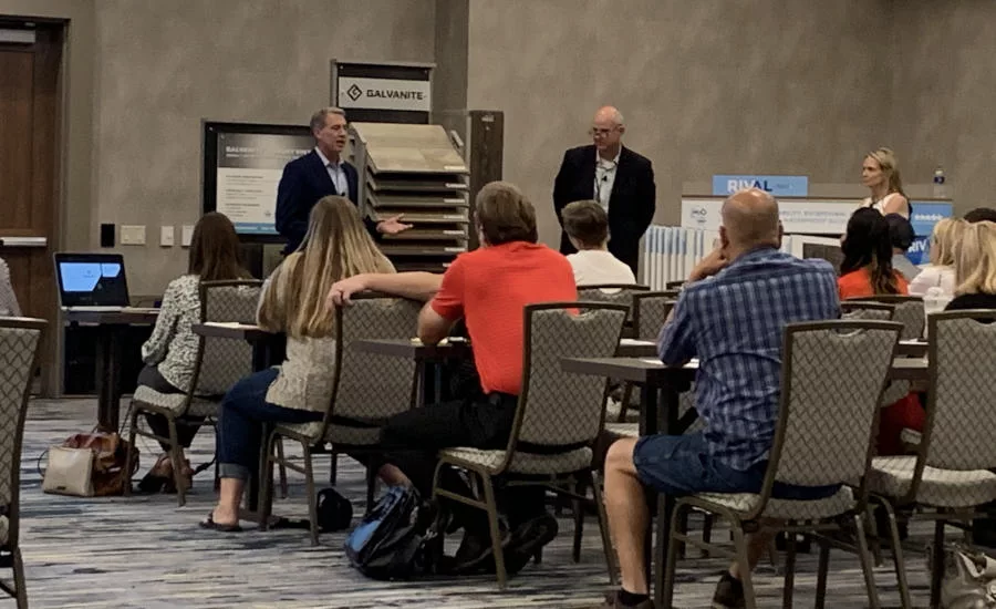 waterproof flooring presentation at Building Buzz West