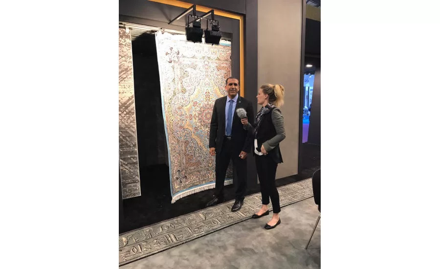 Hany Amin of Oriental Weavers at Domotex Asia