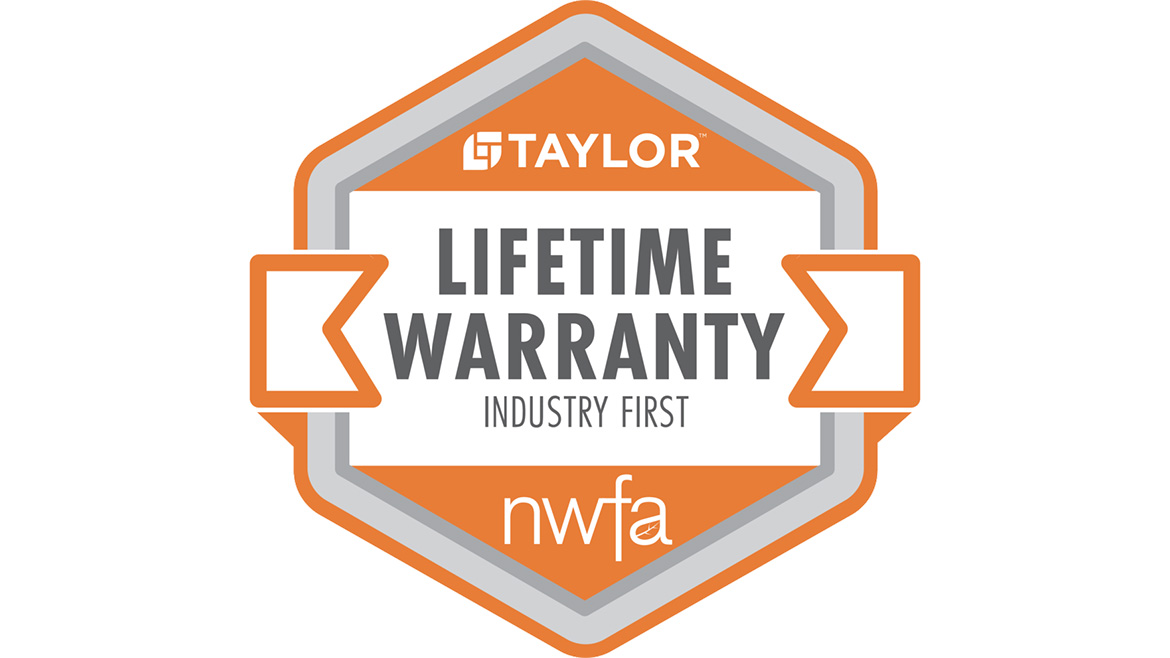 Taylor Adhesive Lifetime Warranty 