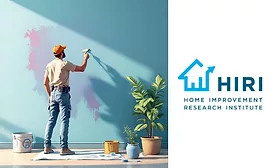 painter painting wall and HIRI Logo