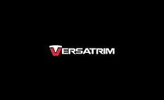 Versatrim logo against a black background
