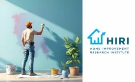 painter painting wall and HIRI Logo