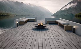 outdoor porcelain tile deck