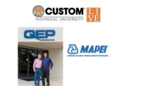 CTEF Grant Matching gifts from Custom Building Products, Mapei and QEP