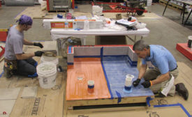 Advanced Certifications for Tile Installers testing at Coverings