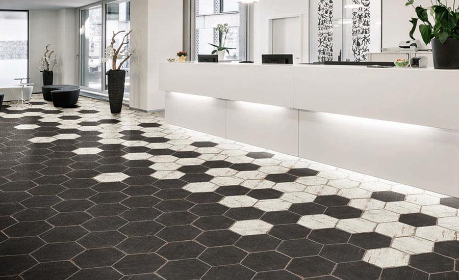Somer Tile Captures The Look Of, Distressed Tile Flooring