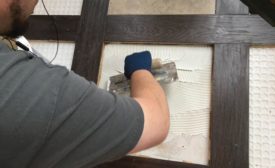 matching height of tile to hardwood