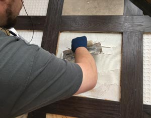 matching height of tile to hardwood