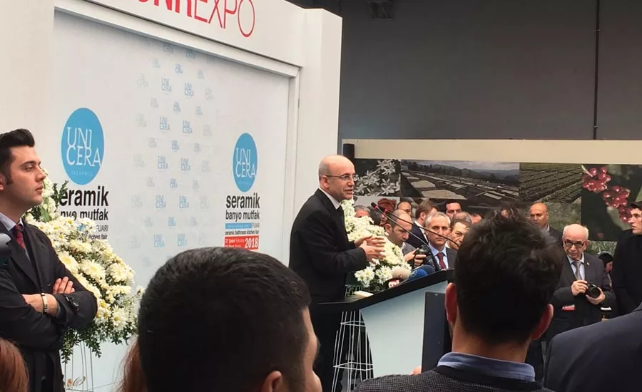 Turkey's Deputy Prime Minister at Unicera opening address