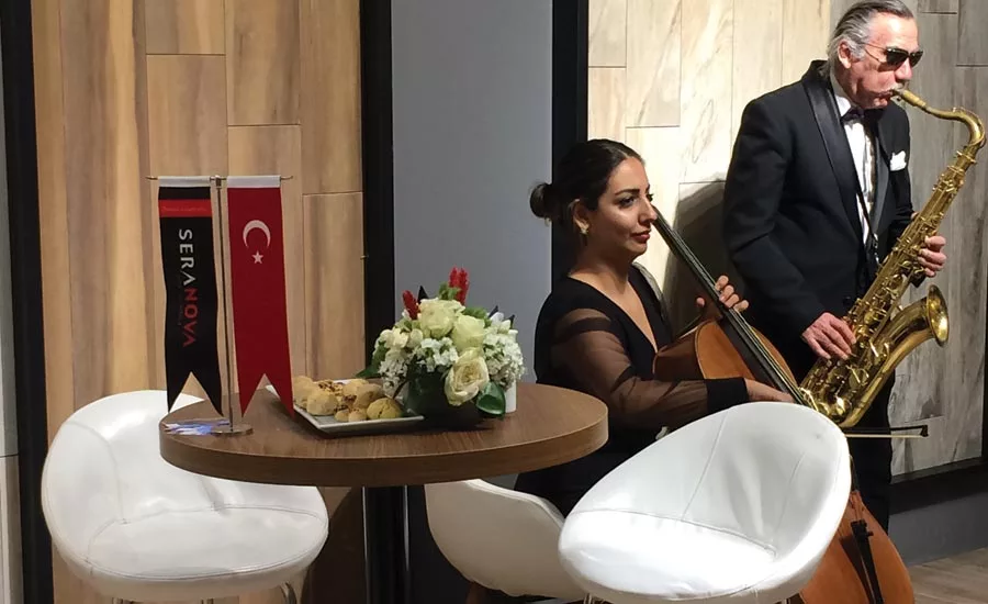 entertainment at Unicera booth