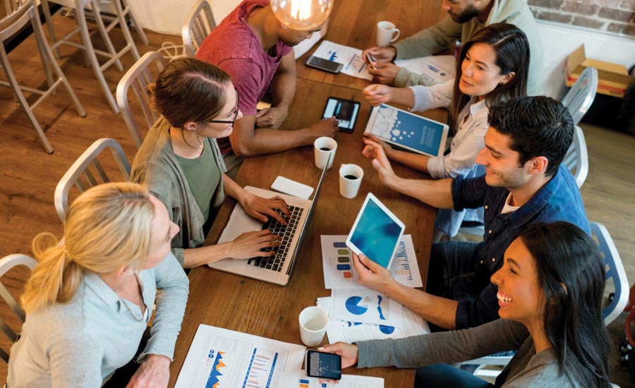sales team meeting