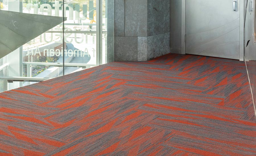 Folded Paper Modular Carpet by EF Contract, 2019-06-17