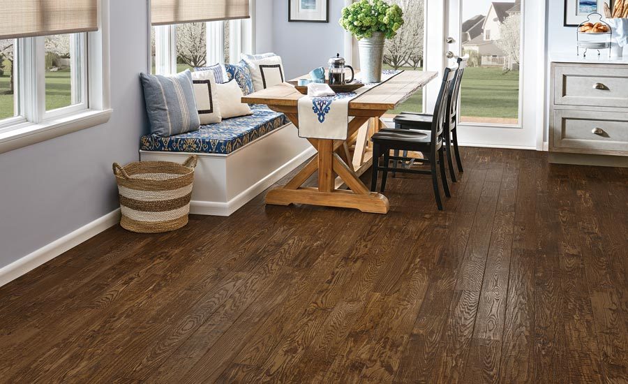 Flooring Manufactured In America, Bruce American Home Natural Oak Parquet Hardwood Flooring