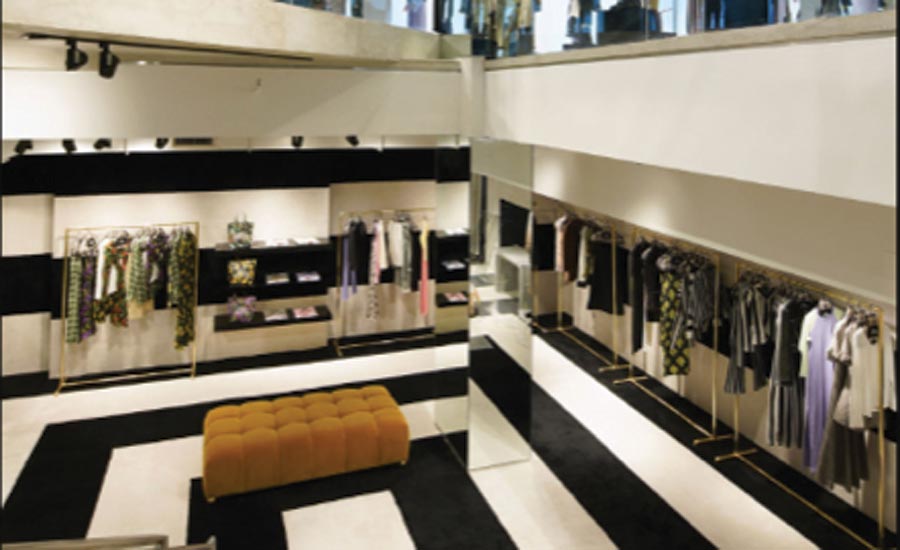 carpet installed in Marc Jacob's flagship store