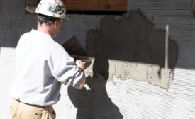 preparing substrate for exterior tile installation
