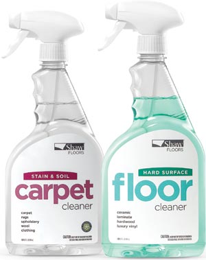 Shaw's hard surface cleaner and carpet cleaner