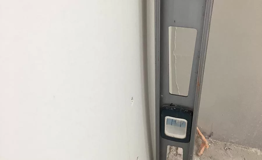 wall out of plumb 