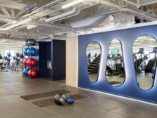 fitness room located on the 70th floor of Chicago, Illinois’, Aon Center