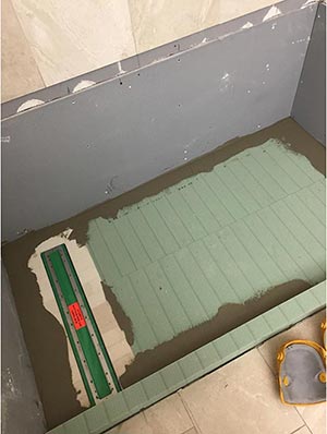 shower drain renovation