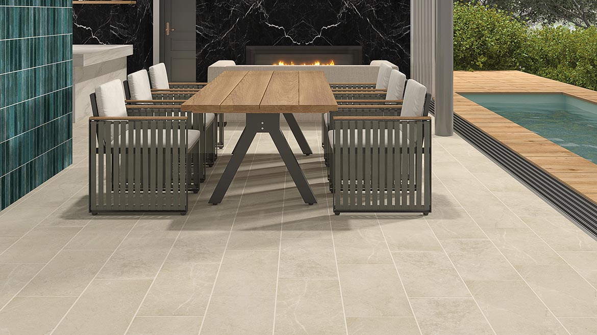 Scripter collection of glazed porcelain tiles