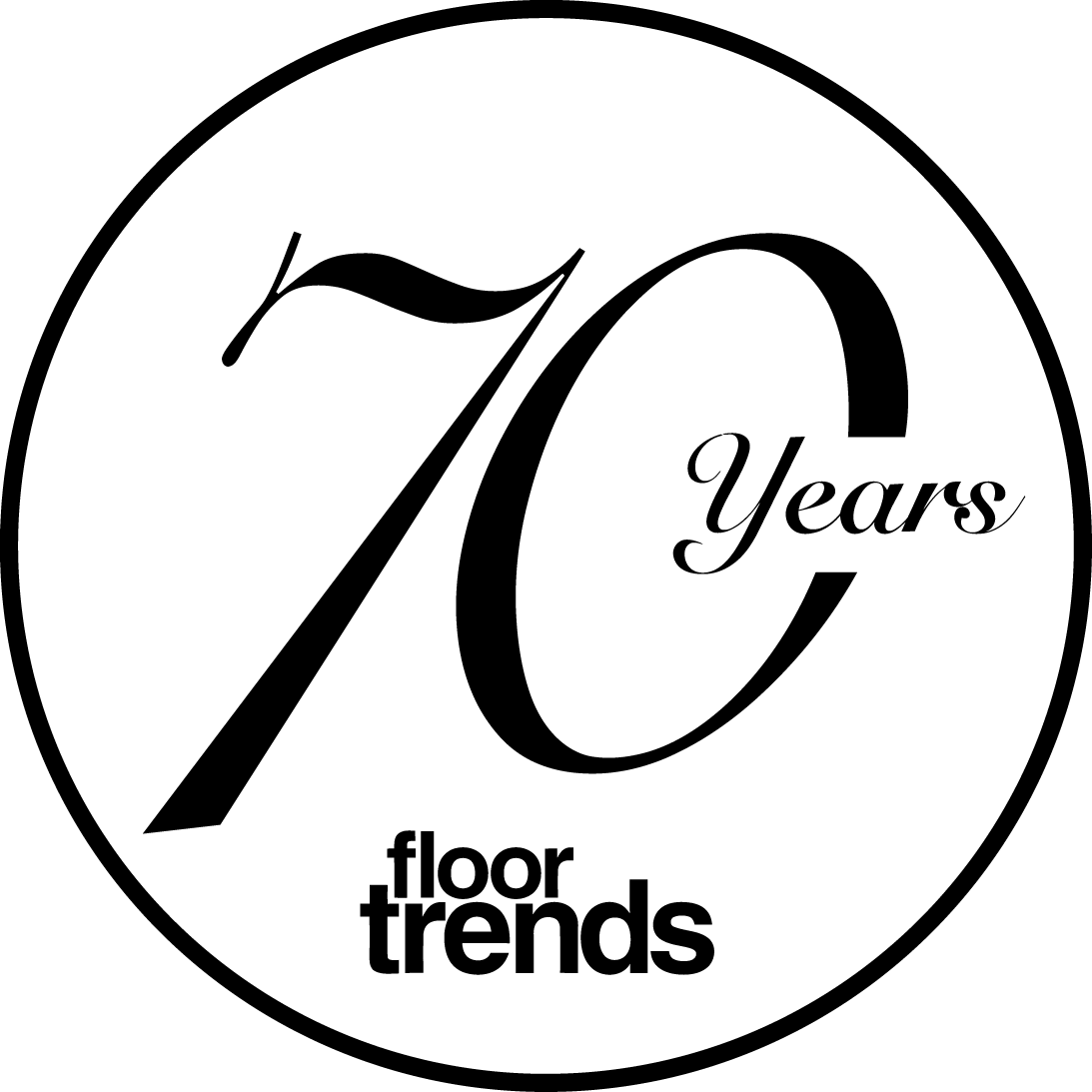 FT 70th anniversary logo black