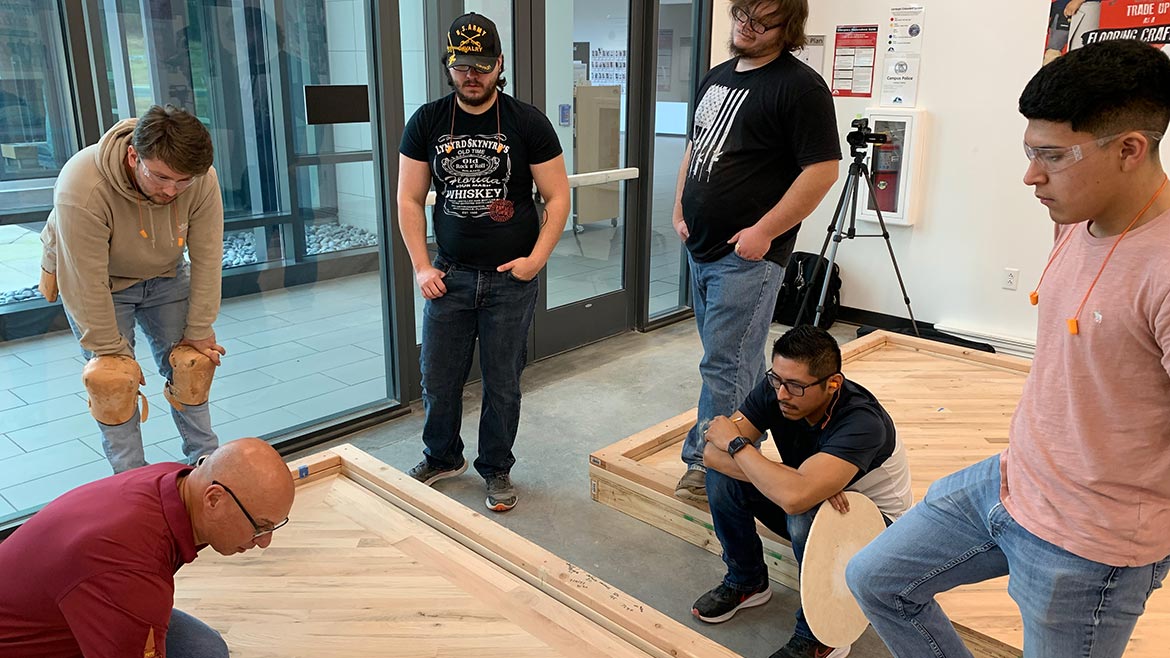 Basic Floor Covering Installation program at Georgia Northwestern Technical College