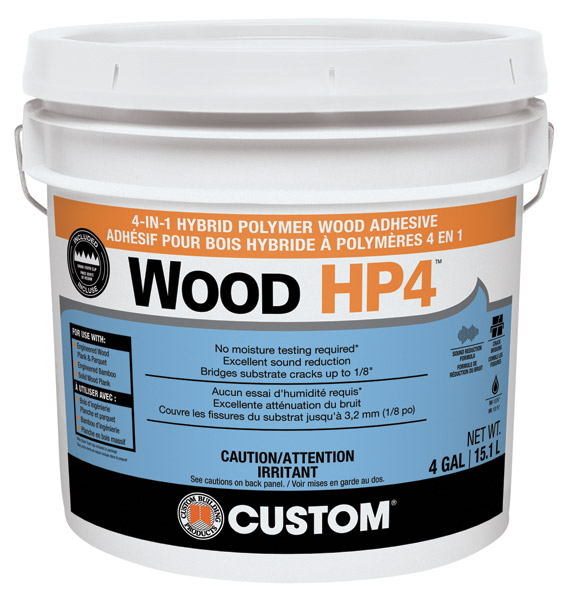 Custom Building Products' Wood HP4 4-In-1 Hybrid Polymer Adhesive