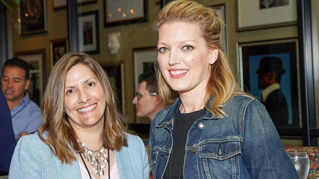 Denise Silbert and Tanja Kern at the Rhinory celebration dinner