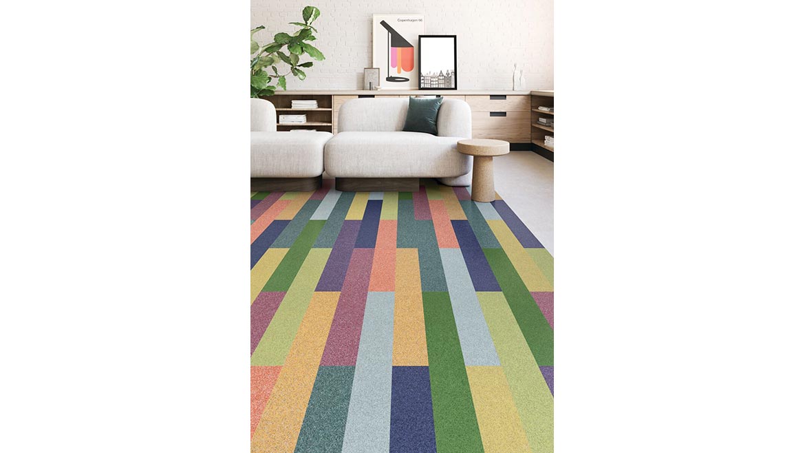 Tarkett's Color Pop luxury vinyl tile