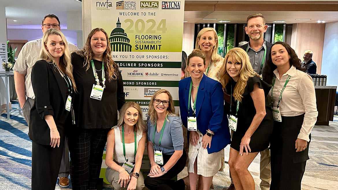 Mohawk and Daltile teams at Flooring Sustainability Summit