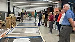 flooring retailers meet with students enrolled in the Basic Floor Covering Installation program 