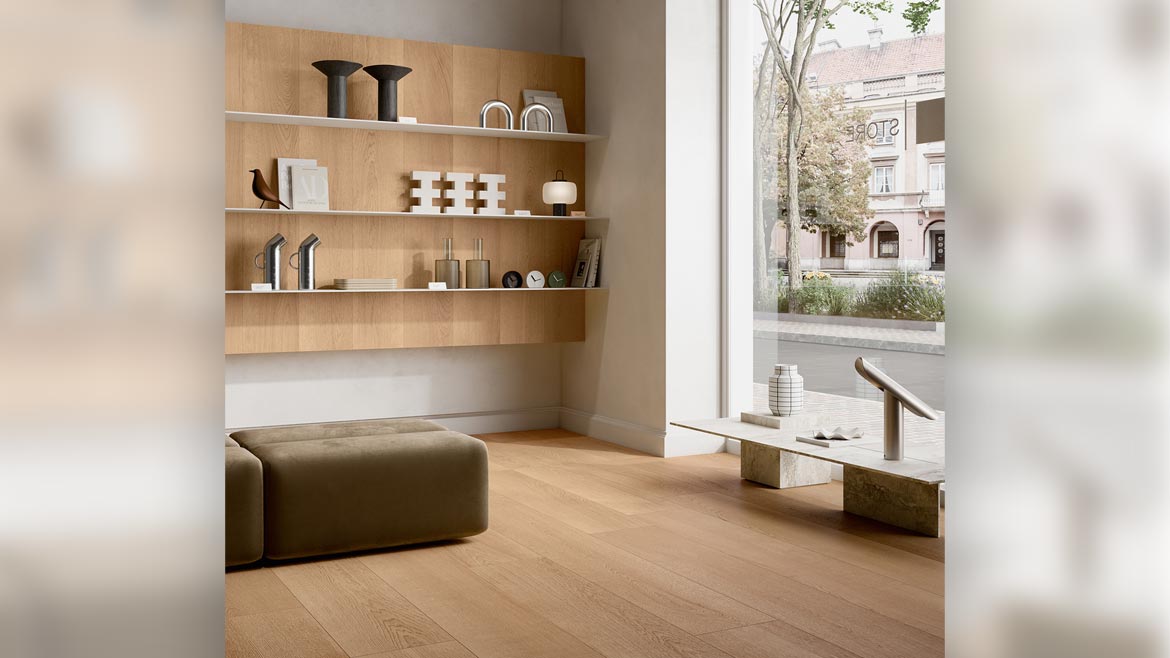 Ceramica Sant’Agostino's GRACEWOOD wood-look porcelain tile