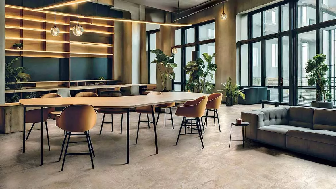 Camouflage concrete-look tile collection from Desvres-Ariana