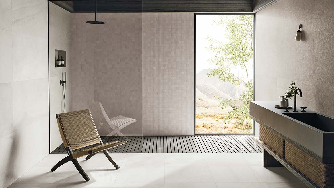 Lutece porcelain tile by Architessa