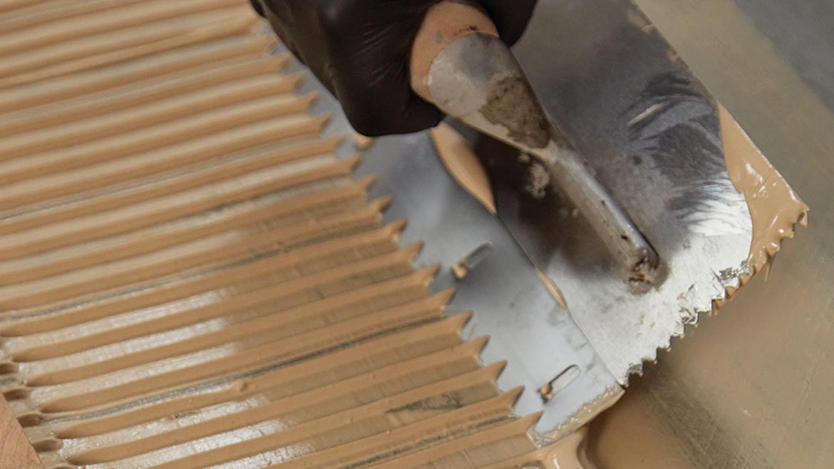 MAPEI’s Ultrabond ECO 987 application