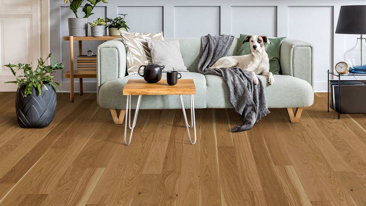 Kahrs Canvas Collection in style oak and color Ecru