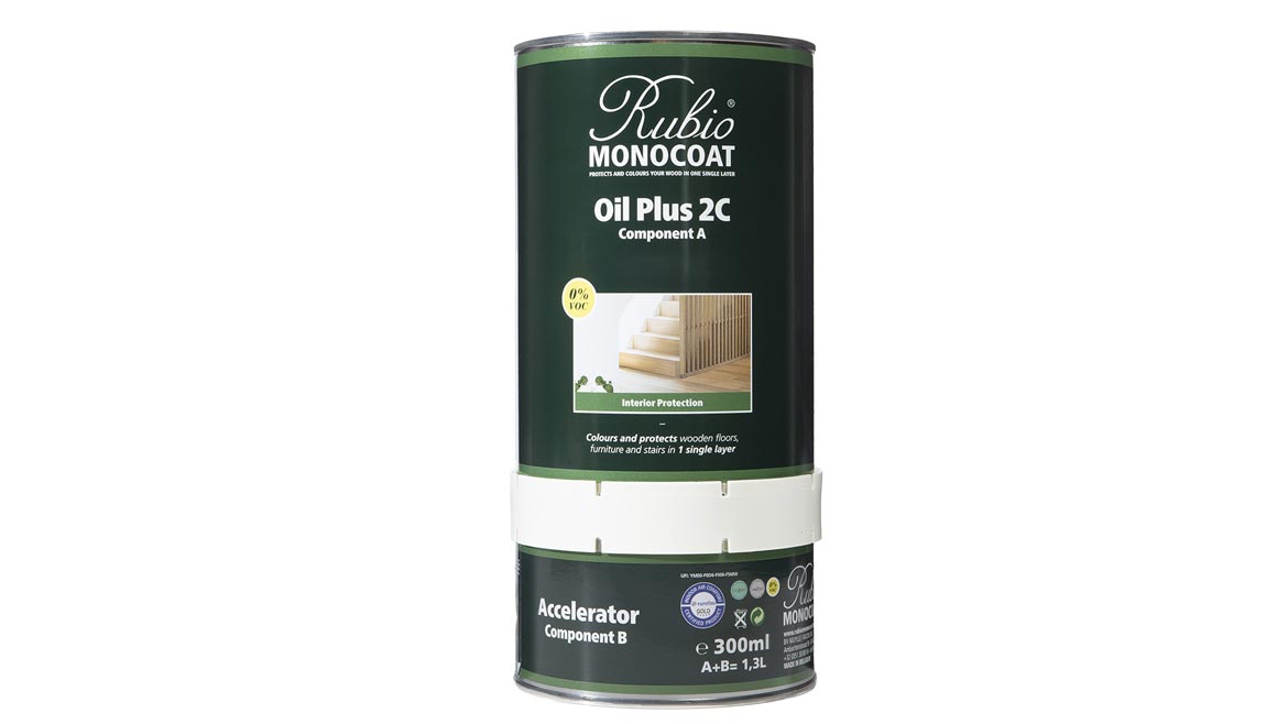 Rubio Monocoat’s Oil Plus 2C wood stain and finish