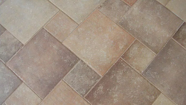 tile installed in an offset pattern