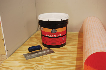 ARDEX adhesive combines aggressive grab with easy application