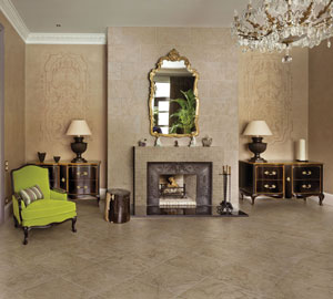 The feel of "Old Hollywood" in travertine