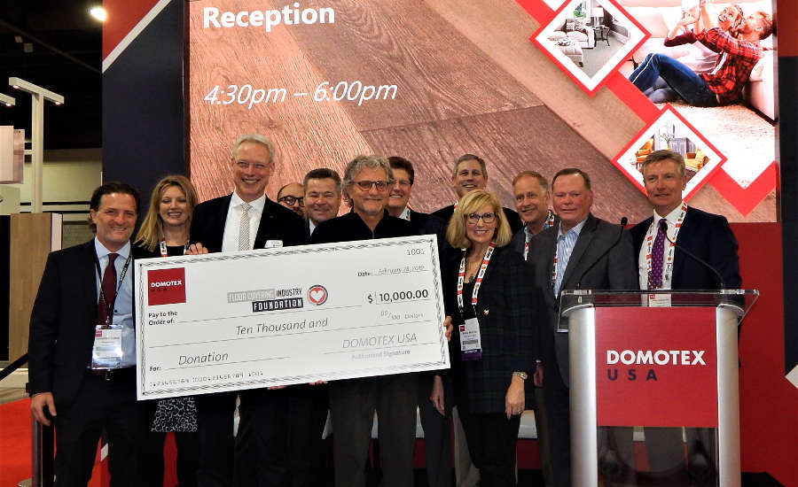 Domotex Usa Donates 10 000 To Floor Covering Industry Foundation