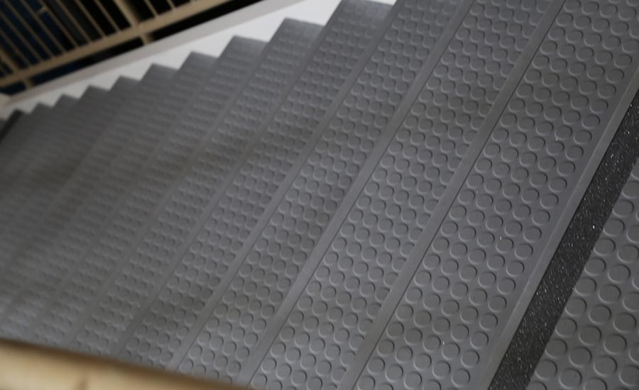 Roppe Rubber Stair Treads with Kevlar