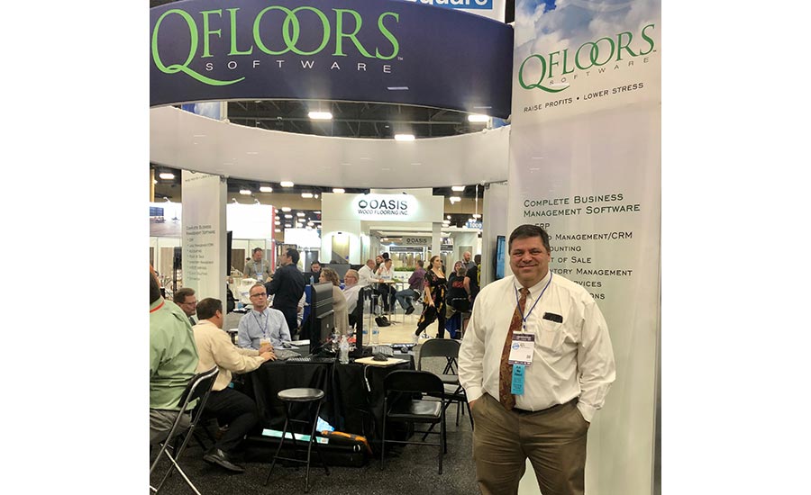 QFloors' booth at TISE